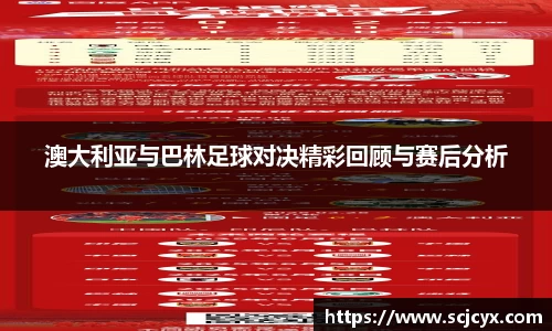 澳大利亚与巴林足球对决精彩回顾与赛后分析